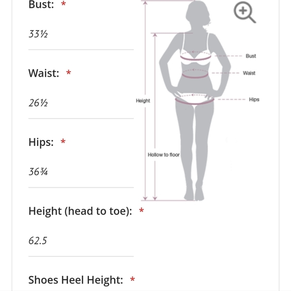 Tulle and Chantilly suit, new unworn, Pink Sorbet color, the measurements in the - Picture 7 of 7